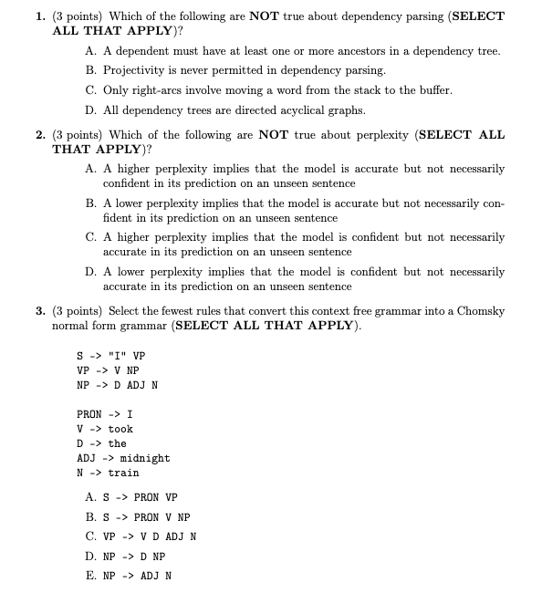Solved Please Answer All Multiple choice Questions Select | Chegg.com