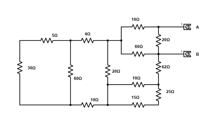 Solved Find The Equivalent Resistance Between Terminals A | Chegg.com