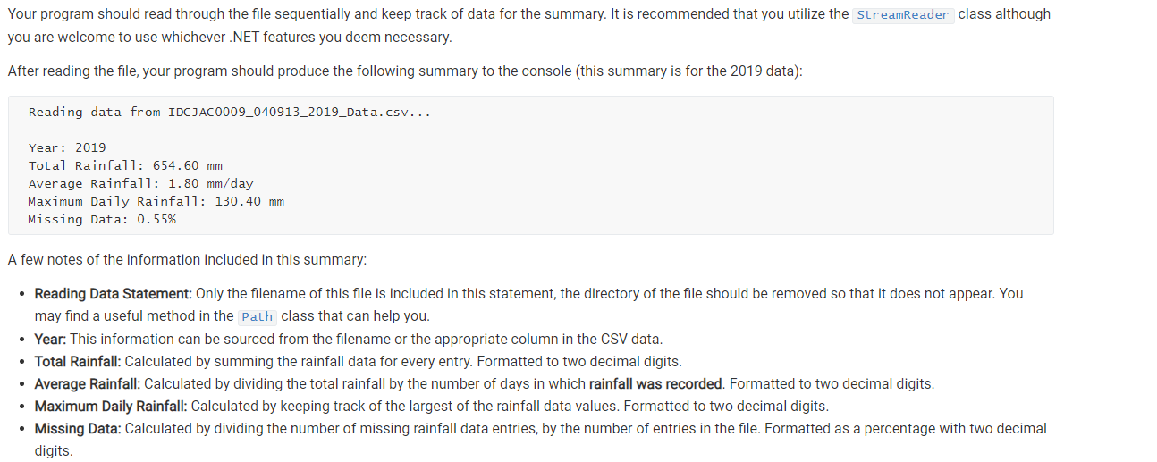 Requirements: This exercise requires you to write a | Chegg.com