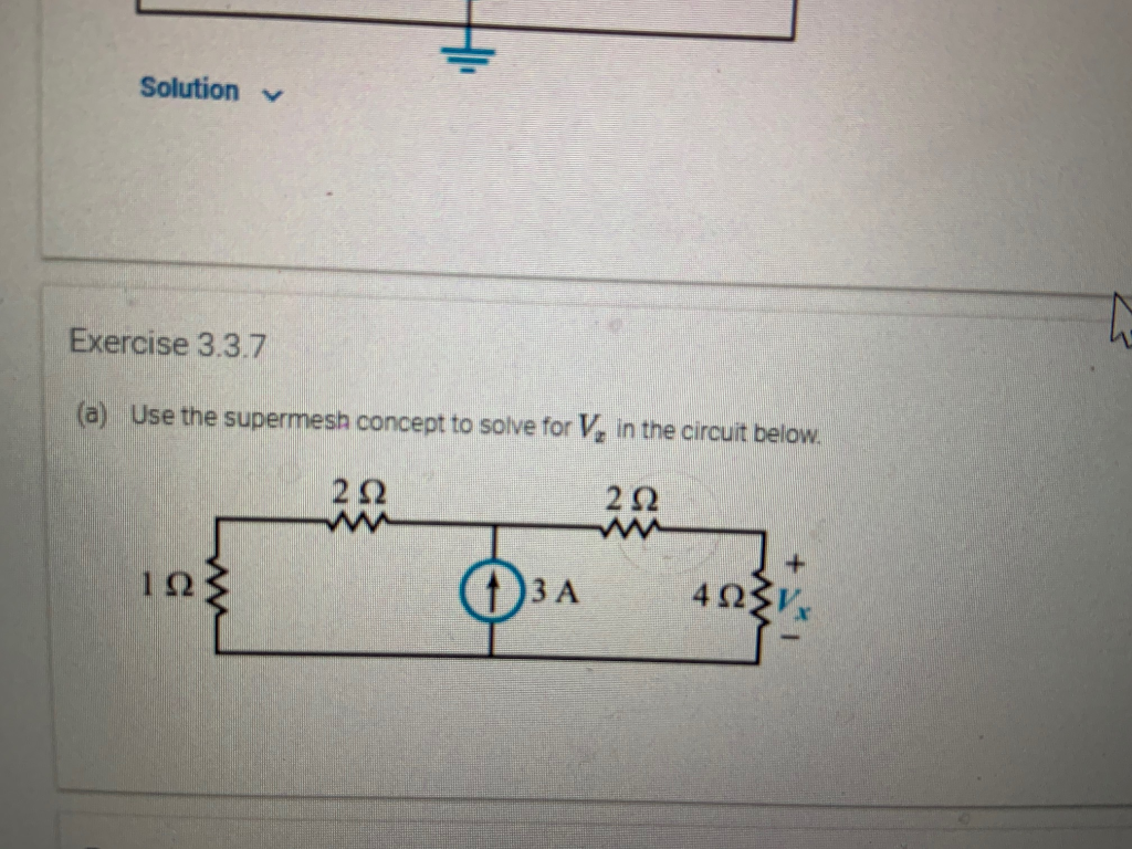 Solved Mesh Analysis. Please Solve This Problem USING MESH | Chegg.com