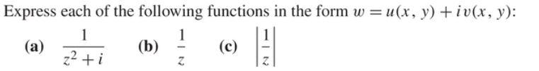 Solved Express each of the following functions in the form | Chegg.com