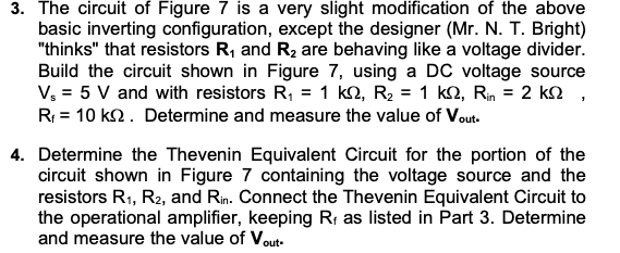 Solved Rf R1 Rin + Vs R2 3. The circuit of Figure 7 is a | Chegg.com