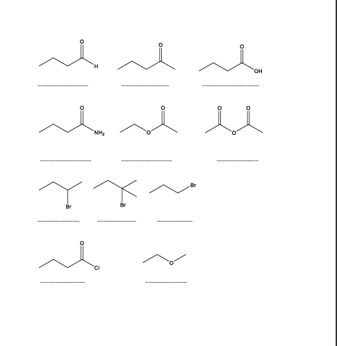 Solved Indicate the type of organic compound to which each | Chegg.com