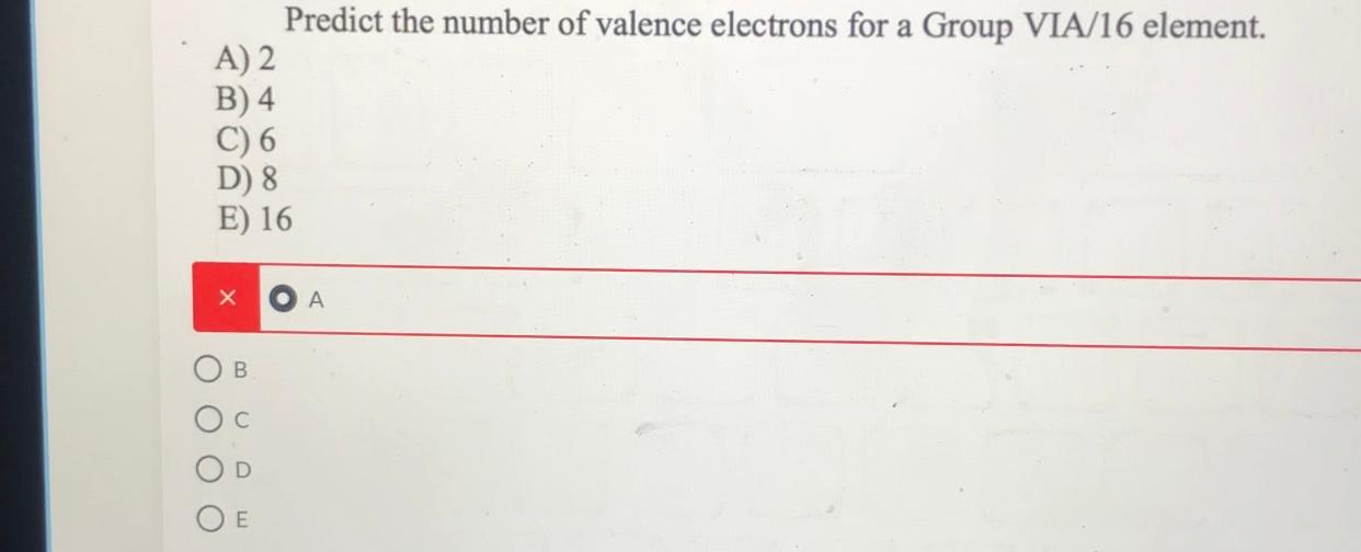 predict the number of valence electrons in c