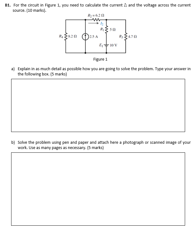 Solved B1. For the circuit in Figure 1, you need to | Chegg.com