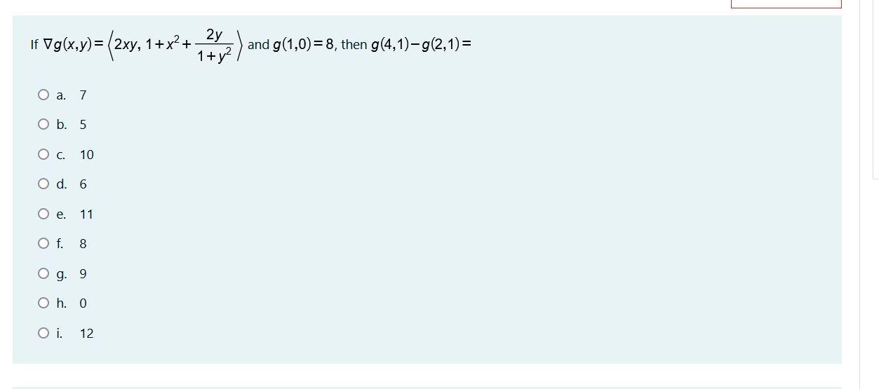 Solved 2y If Vg X Y 2xy 1 X2 1 Y 1 짧 And G 1 0 8 Chegg Com