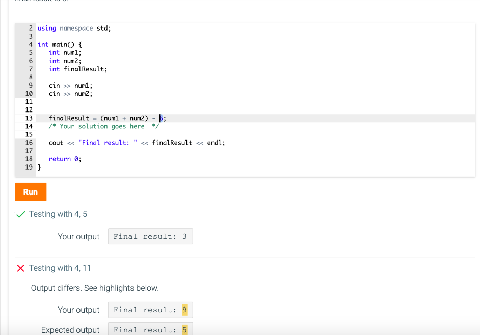 Solved I'm not sure what I'm doing with my code to not get | Chegg.com