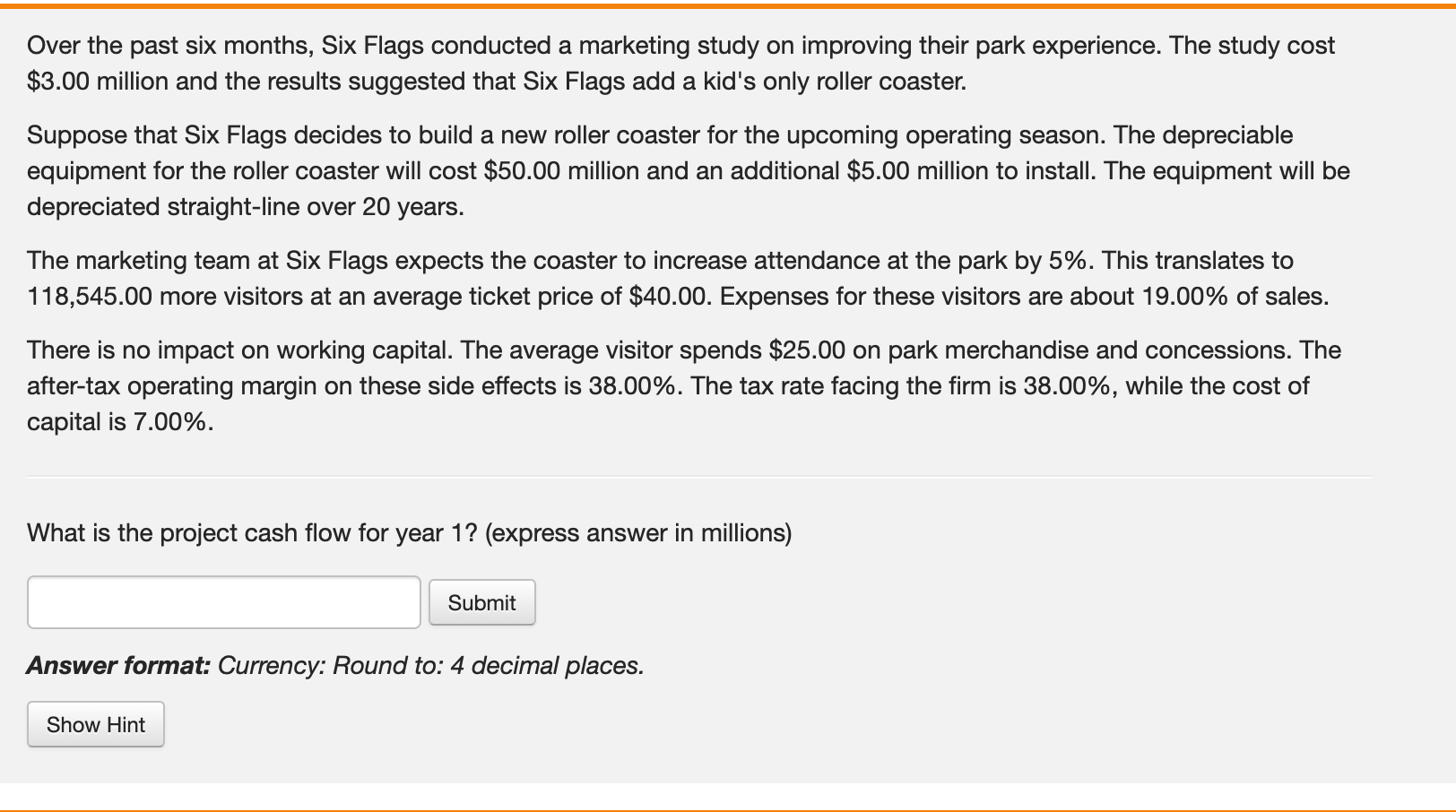 Solved Over the past six months, Six Flags conducted a | Chegg.com
