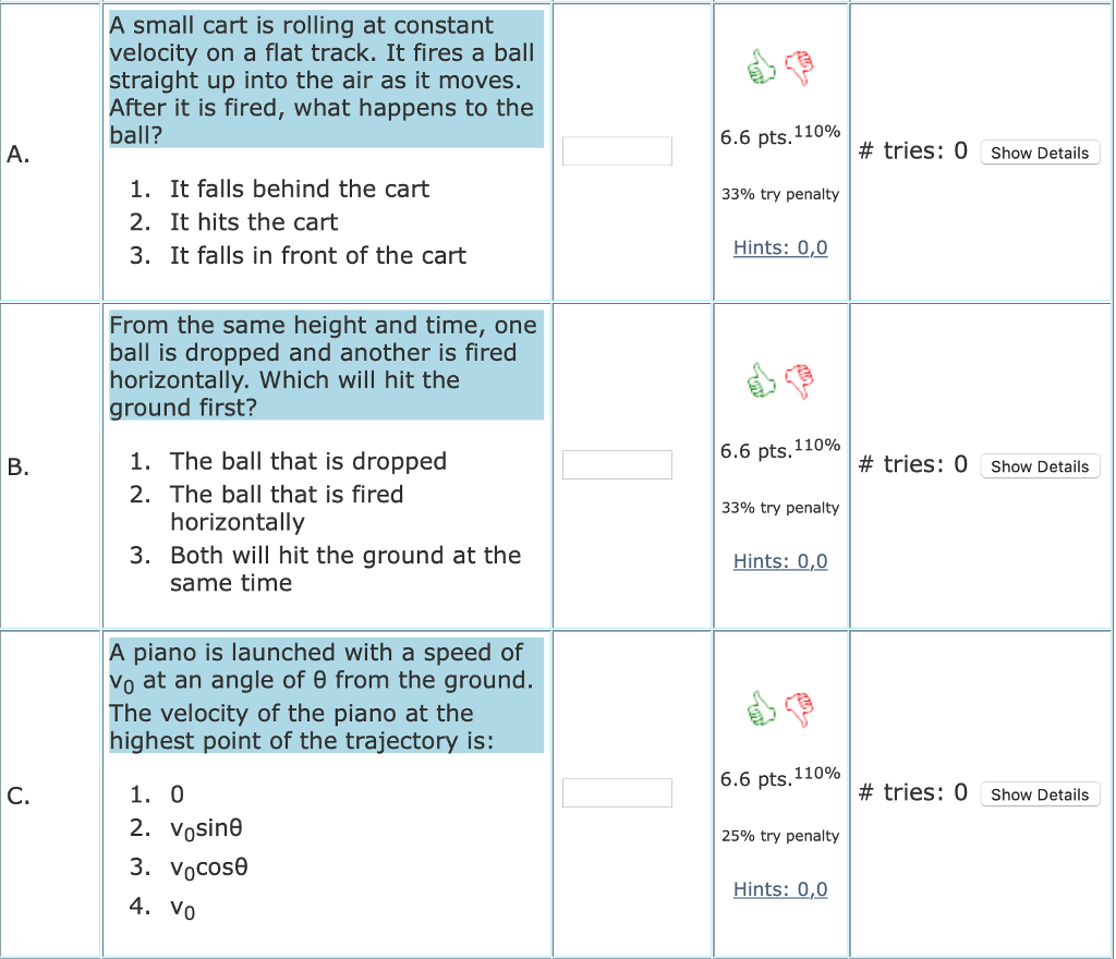 Solved A small cart is rolling at constant velocity on a