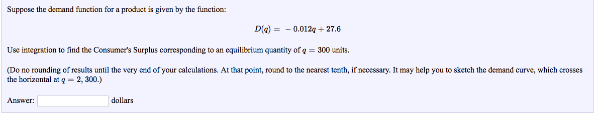 Solved Suppose the demand function for a product is given by | Chegg.com
