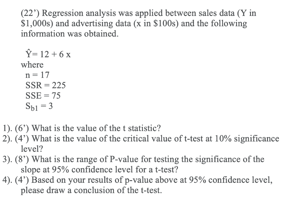 solved-22-regression-analysis-was-applied-between-sales-chegg