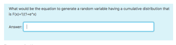 Solved What would be the equation to generate a random | Chegg.com