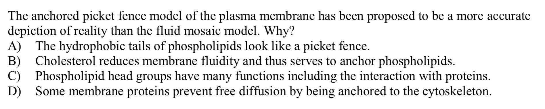 The anchored picket fence model of the plasma | Chegg.com