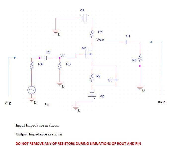 Solved Design of a single stage CS MOS amplifier for low | Chegg.com