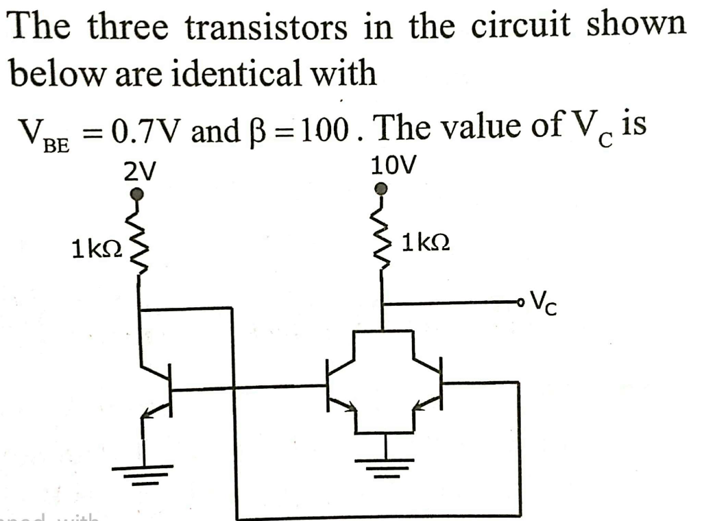 Solved The Three Transistors In The Circuit Shown Below Are 2099