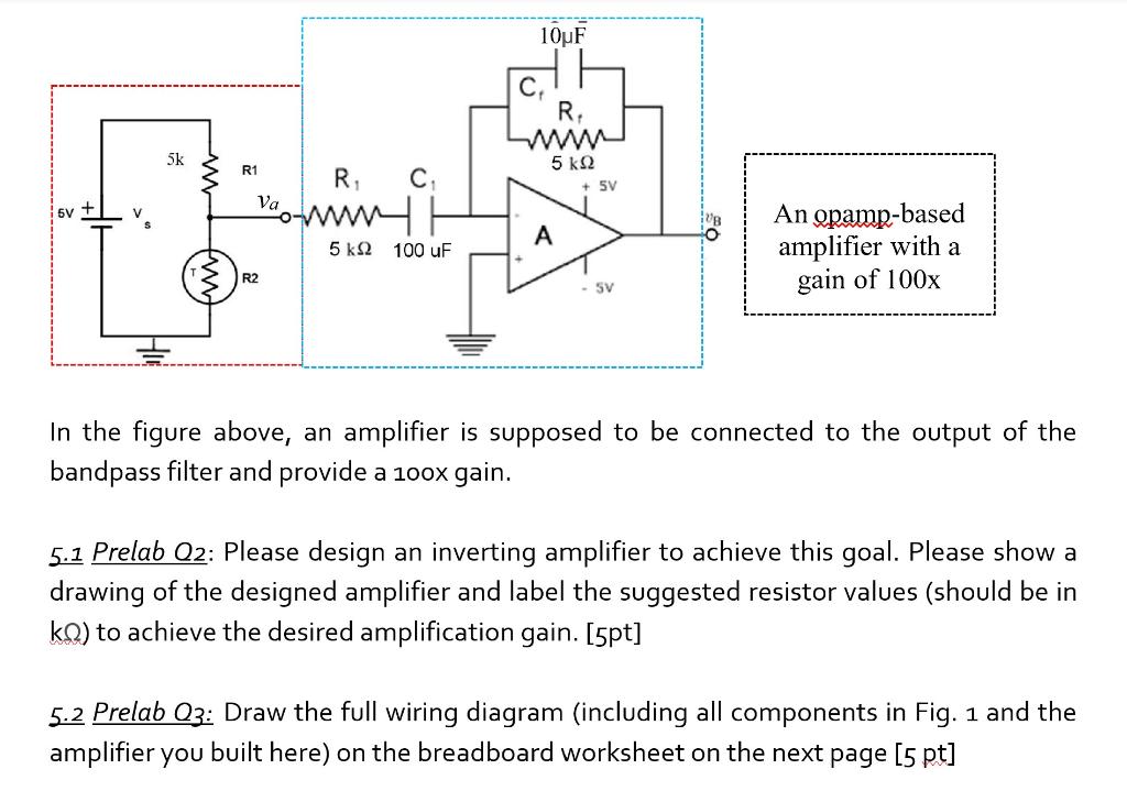 Solved In the figure above, an amplifier is supposed to be | Chegg.com