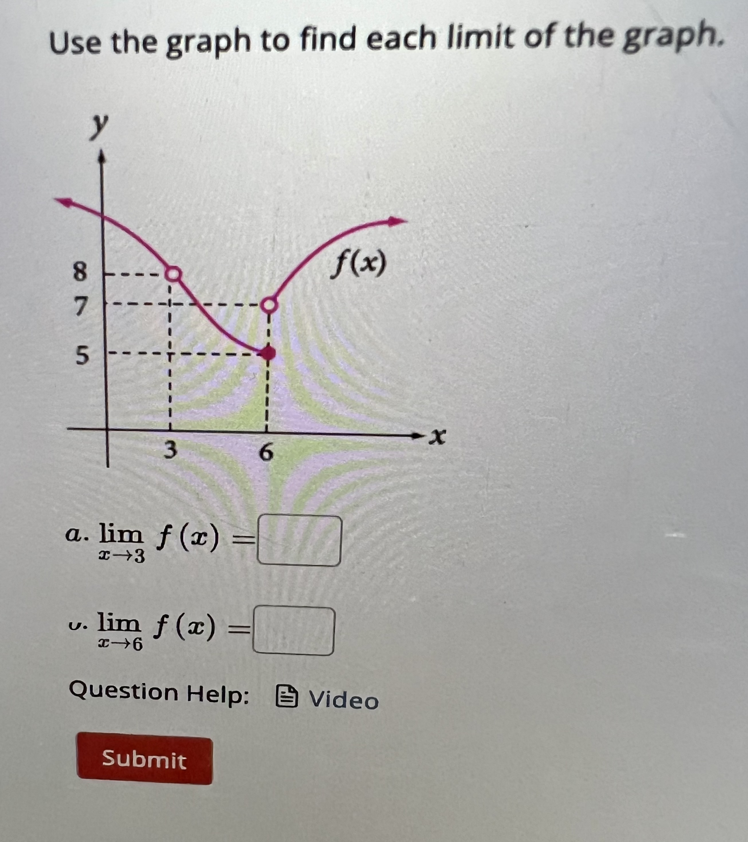 Solved Use the graph to find each limit of the graph. a. | Chegg.com