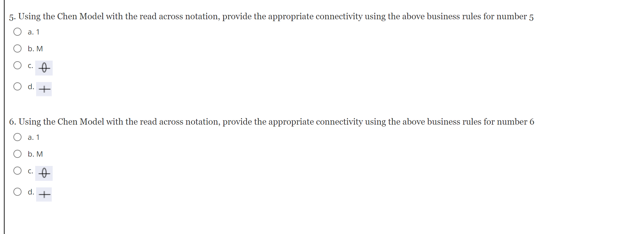 Solved Flower Shop Using the Chen Model with the read across