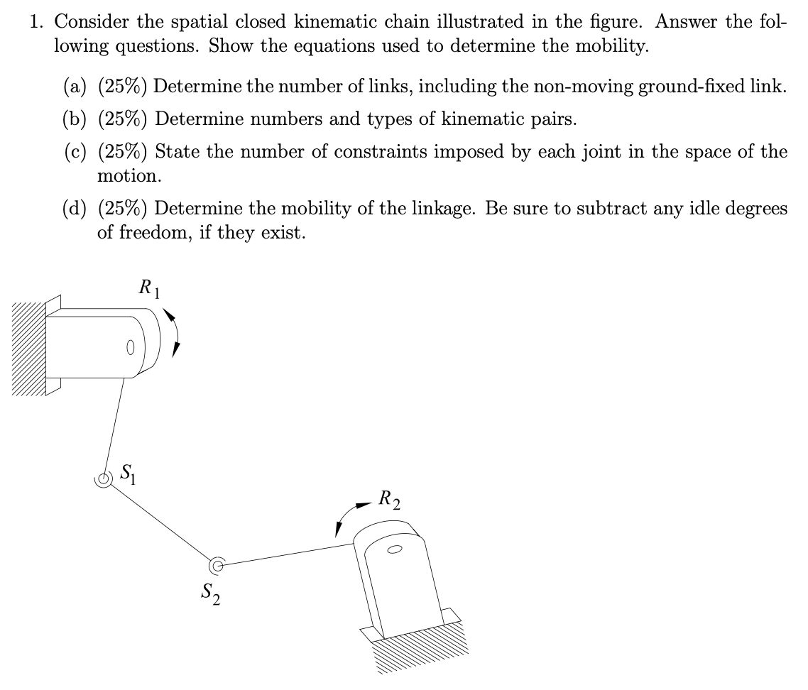 solved-1-consider-the-spatial-closed-kinematic-chain-chegg