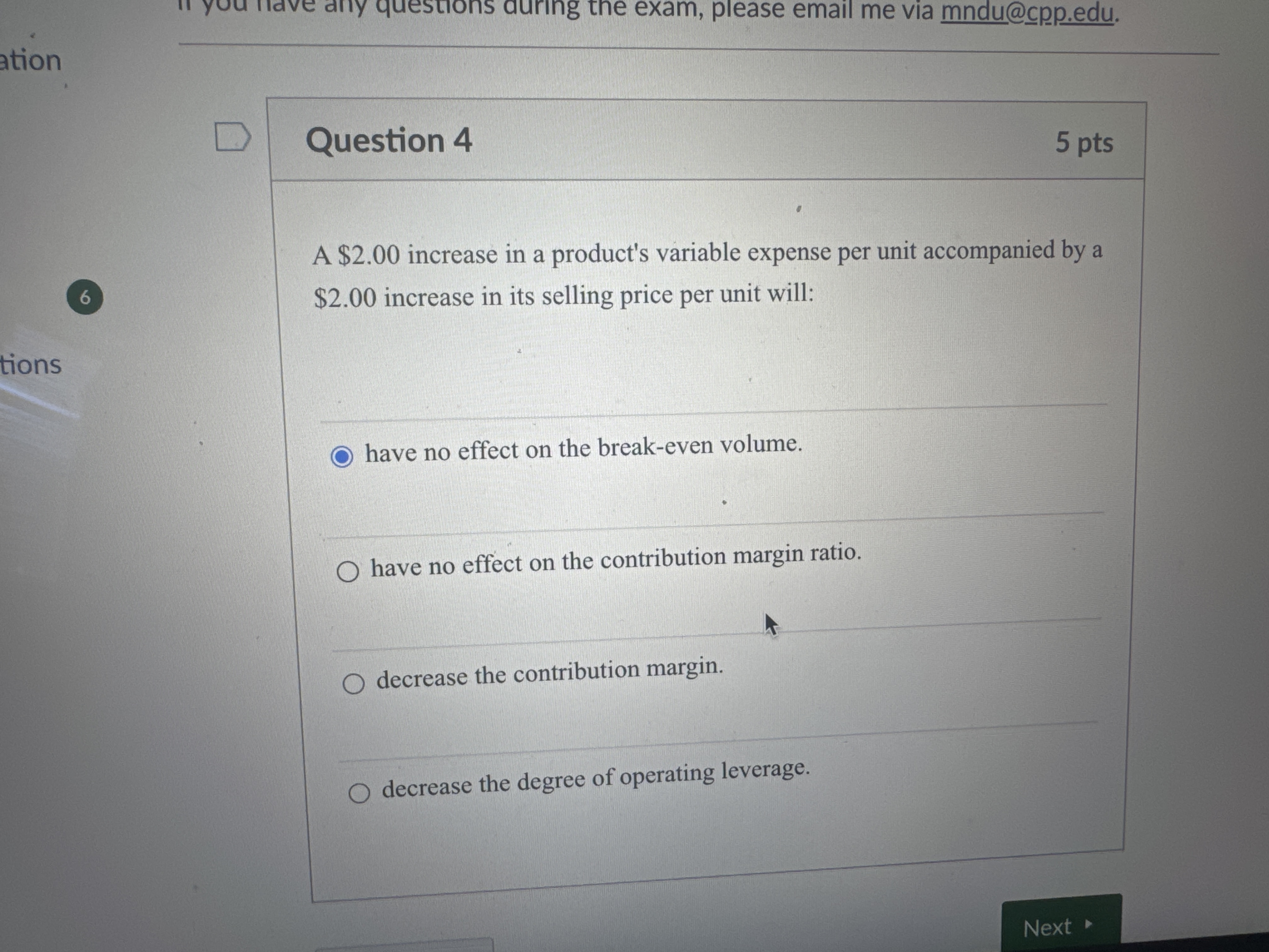 Solved Question 4A \( \$ 2.00 \) ﻿increase in a product's | Chegg.com