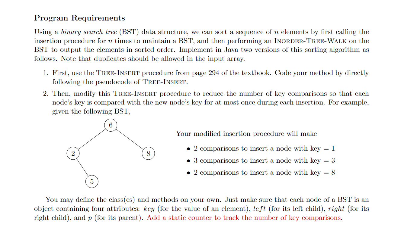 Solved Use JAVA. Please implement BST tree with the | Chegg.com
