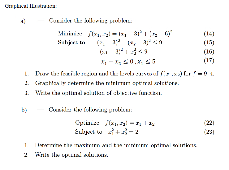 Solved Graphical Illustration: A) Consider The Following | Chegg.com