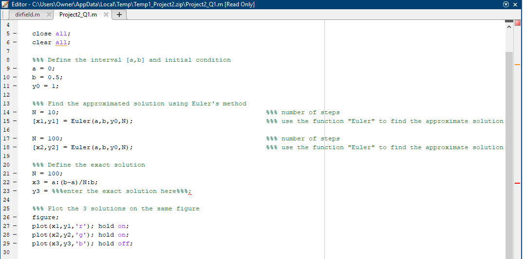 Loop over x 2025 in ode matlab