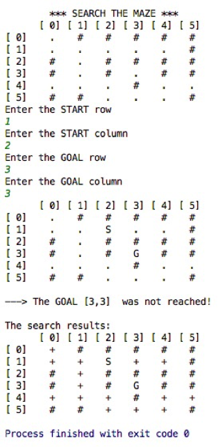 Implement the following maze search algorithm using | Chegg.com