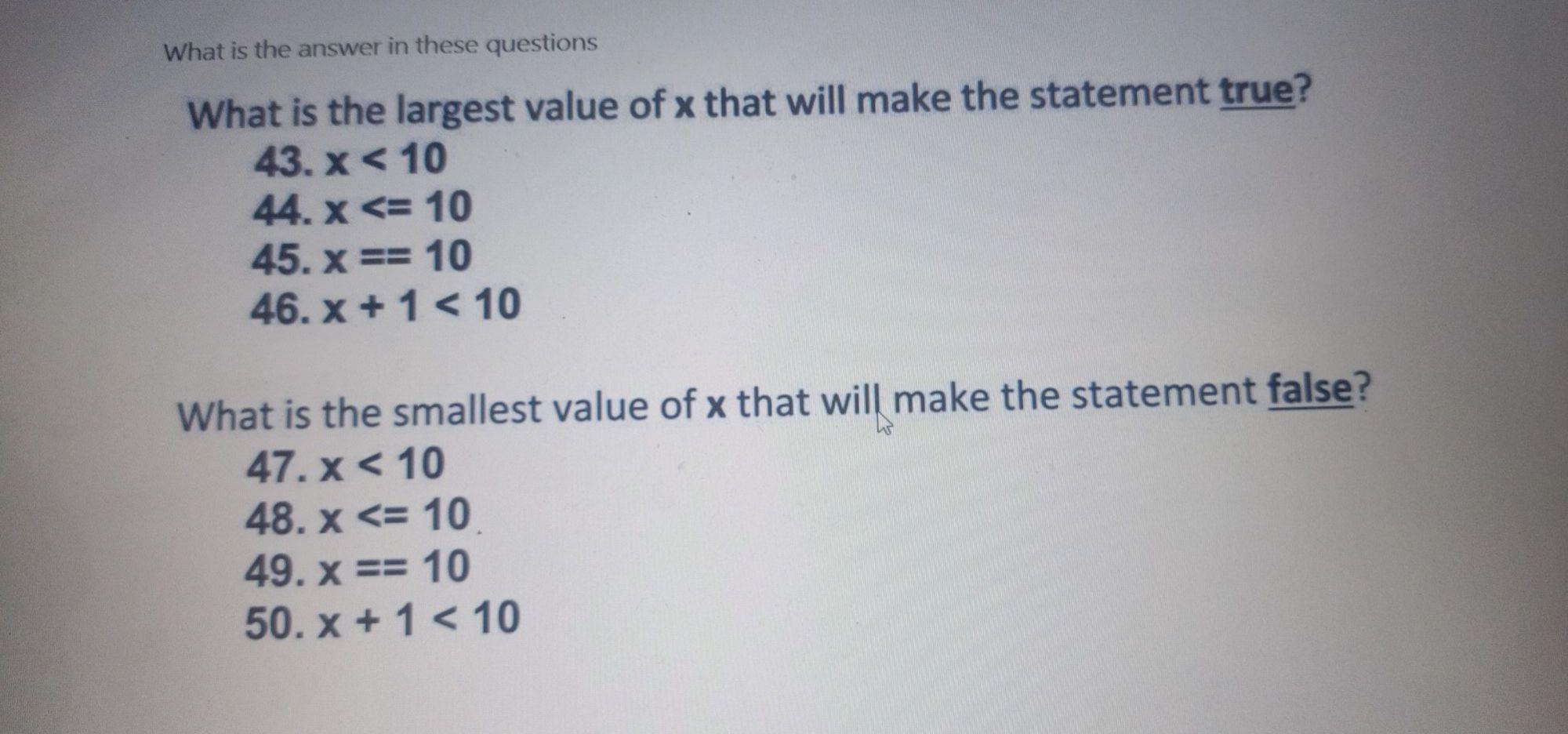 Solved What is the answer in these questions What is the | Chegg.com