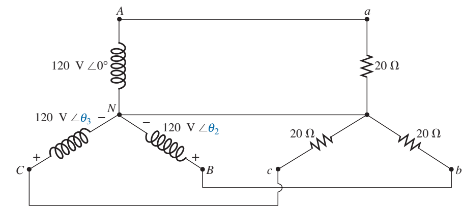 Solved The phase sequence for the Y-Y system in Fig. 3 is | Chegg.com