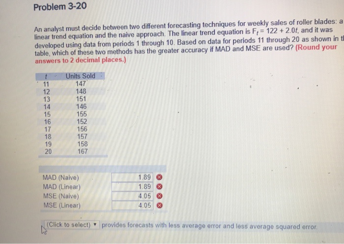 Solved Problem 3-20 An analyst must decide between two | Chegg.com