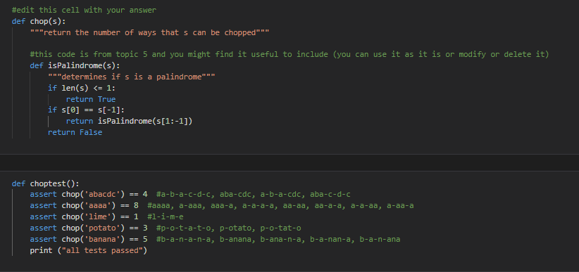 Solved Recall that a palindrome is a string such as level | Chegg.com