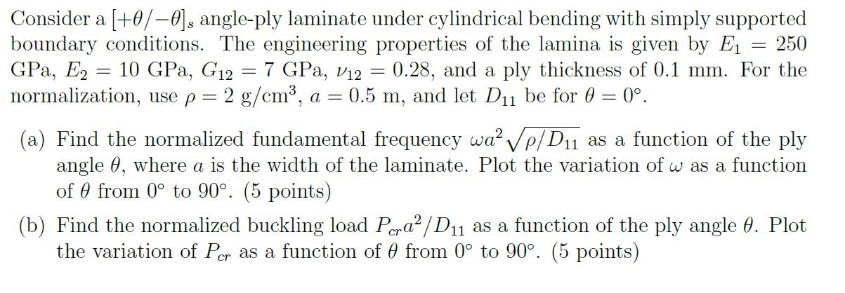 Solved Composite Structure Mechanics. Buckling And | Chegg.com