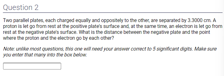 Solved Two parallel plates, each charged equally and | Chegg.com