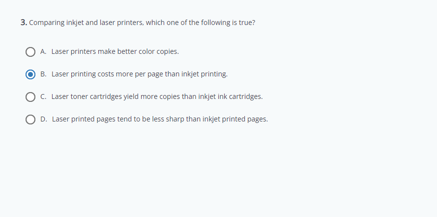 Solved 2. If a hardwired printer will not print, all of the | Chegg.com