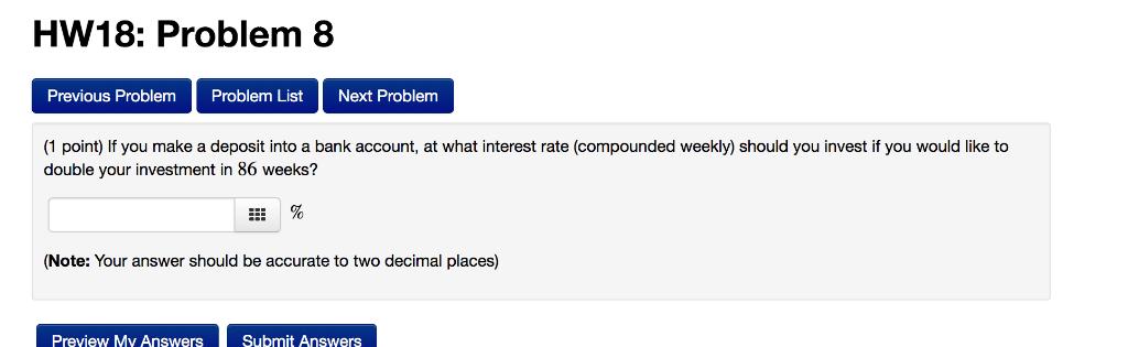Solved HW18: Problem 8 Previous Problem Problem List Next | Chegg.com