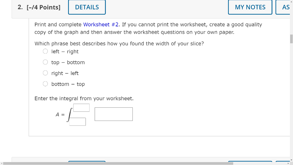 Solved 1. [-14 Points] DETAILS MY NOTES AS Print and | Chegg.com
