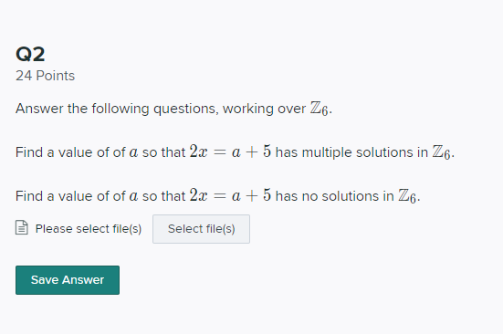 Solved Q2 24 Points Answer the following questions working Chegg com