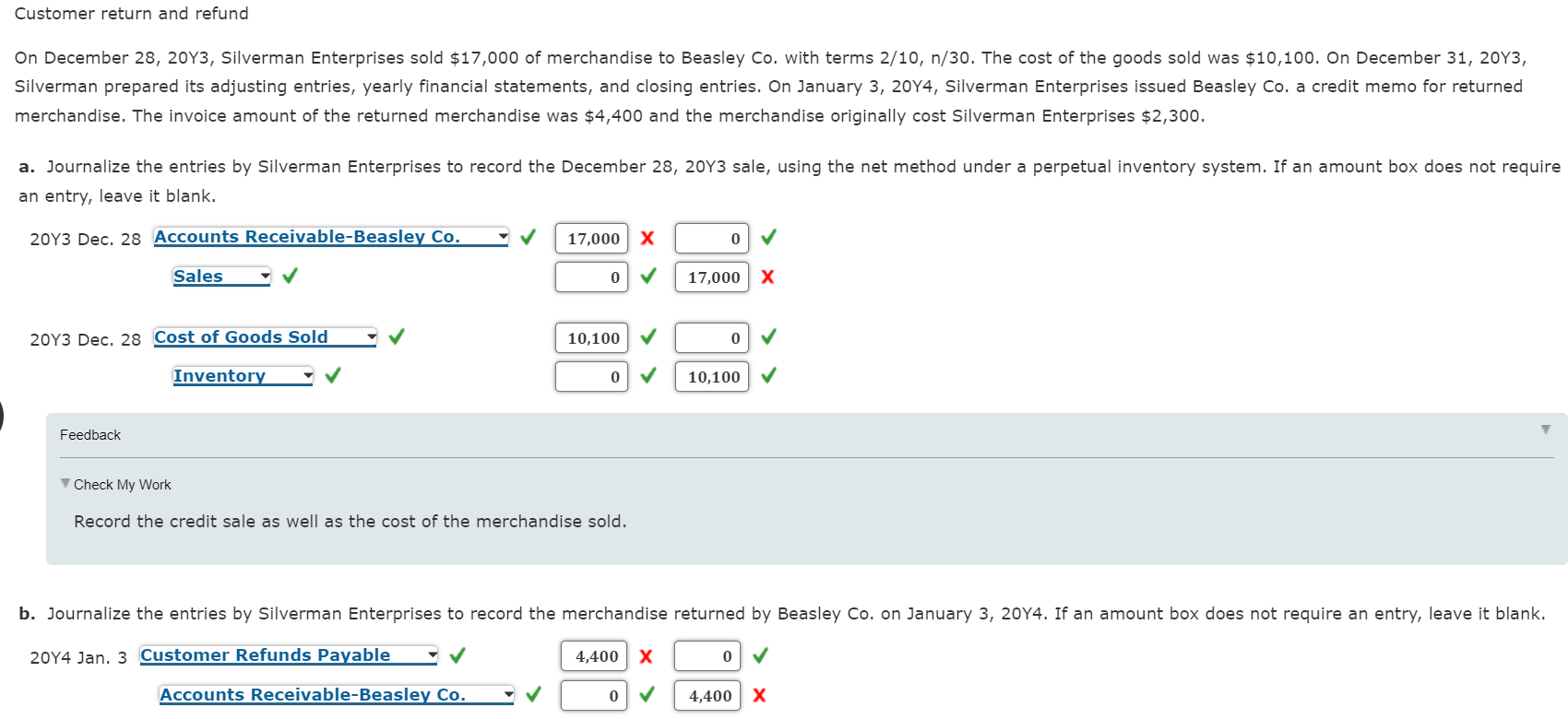 solved-customer-return-and-refund-on-december-28-20y3-chegg