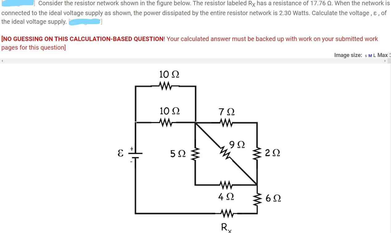 Solved Consider the resistor network shown in the figure