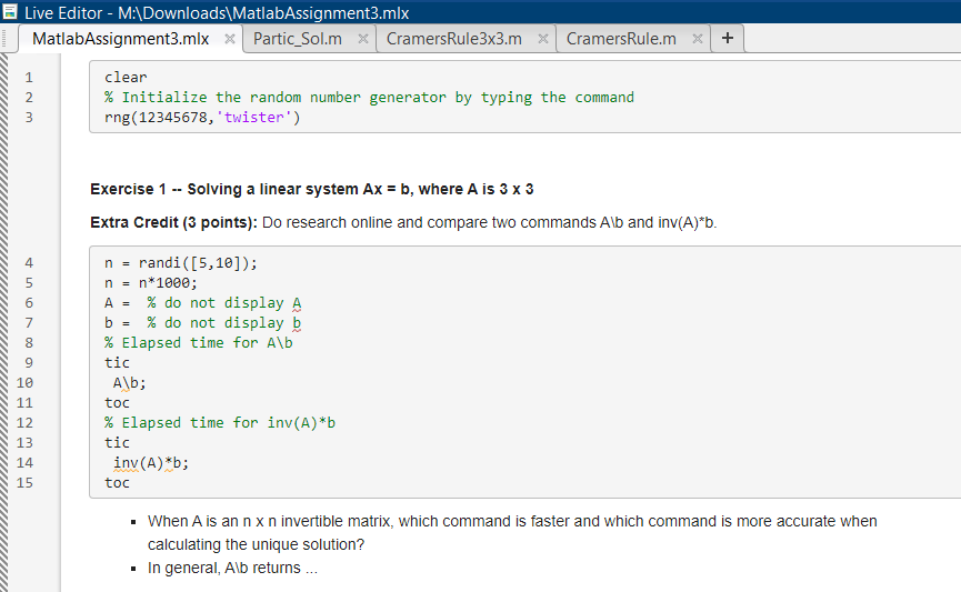 Solved When A is invertible, the linear system Ax=b has a | Chegg.com