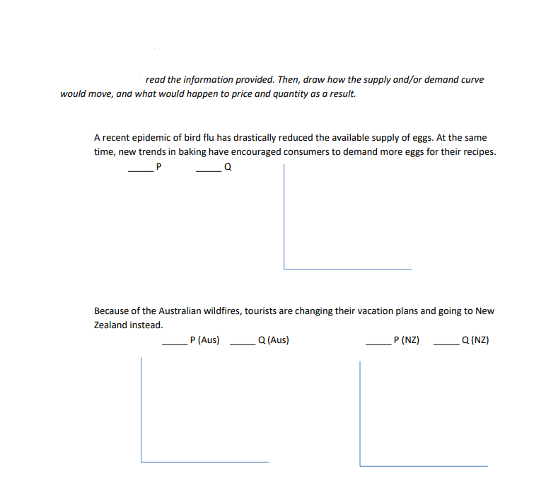 Solved read the information provided. Then, draw how the | Chegg.com