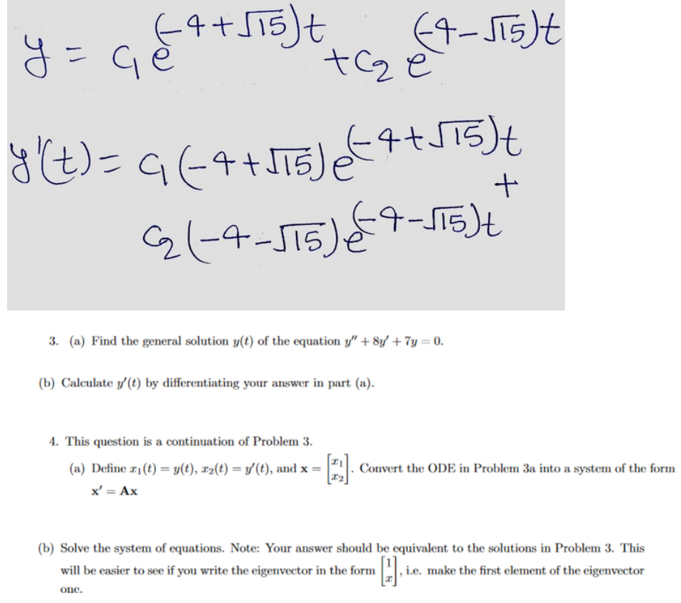 Solved Answers to a and b for problem 3, problem 3 is there | Chegg.com