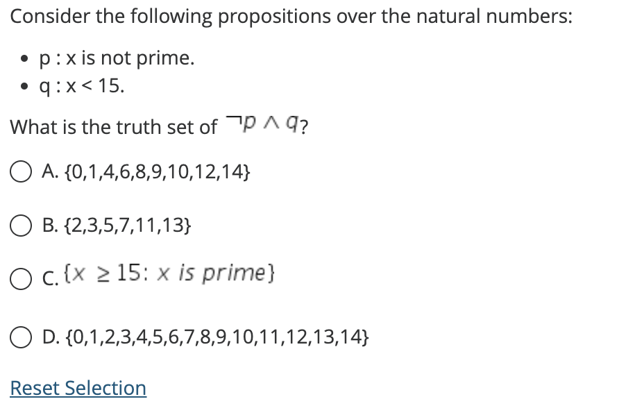 Solved Consider The Following Propositions Over The Natural | Chegg.com