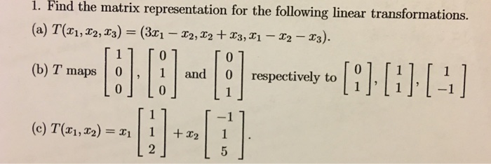 Solved Linear Algebra Can you please do a, b, | Chegg.com