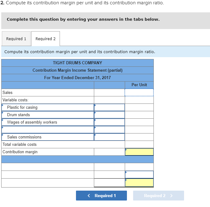 Solved The following costs result from the production and