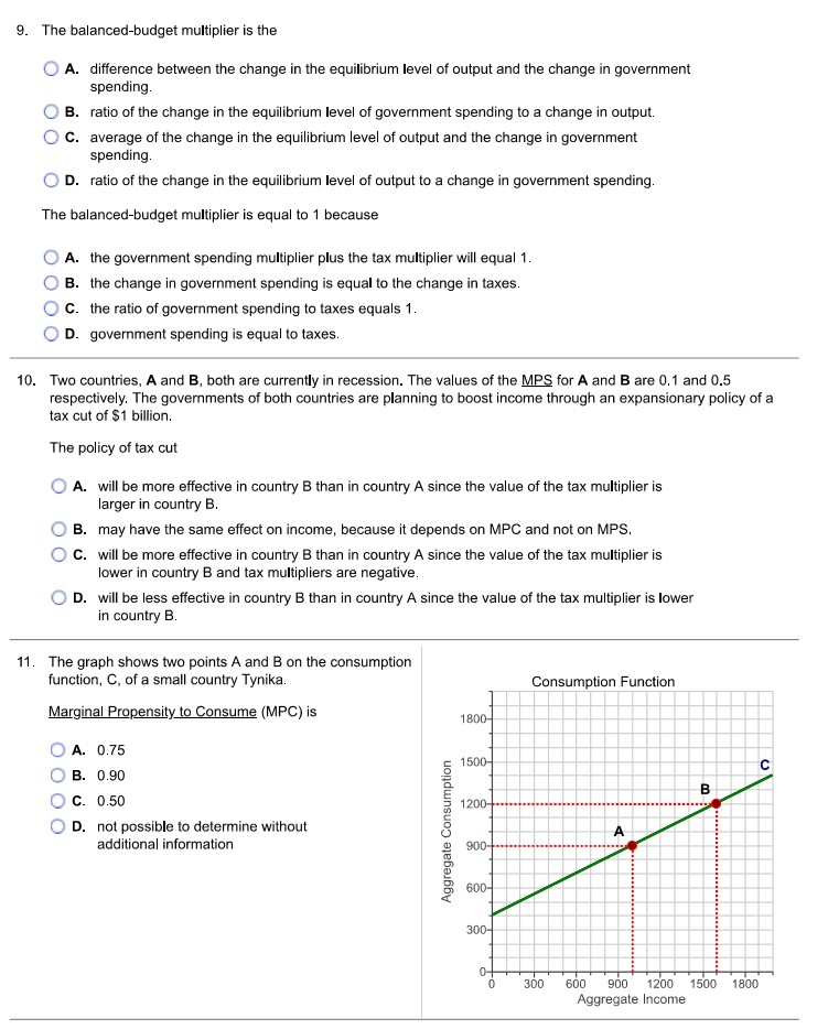 solved-9-the-balanced-budget-multiplier-is-the-o-a-chegg