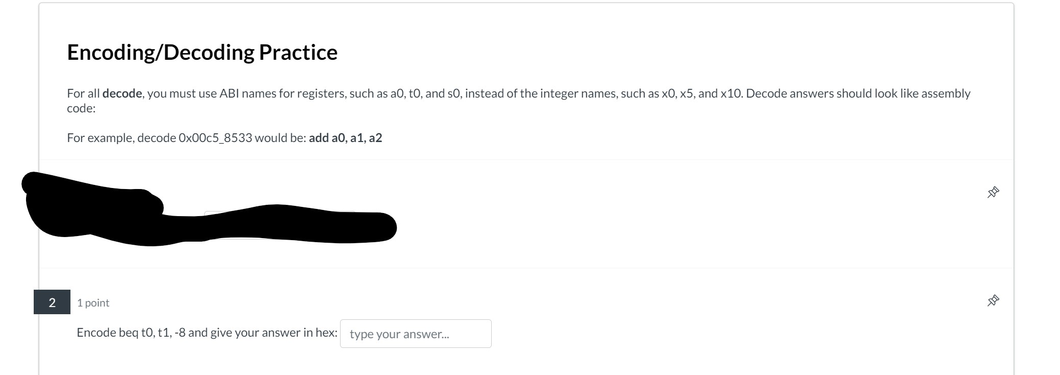 Encode Practice Example Solved Encoding/Decoding PracticeFor all decode, you must | Chegg.com