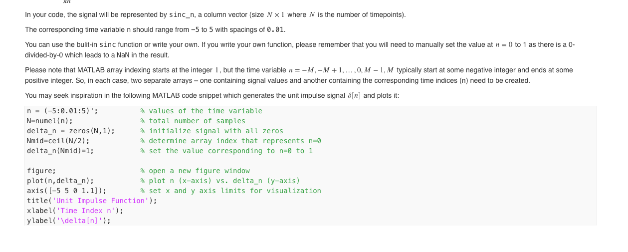 Problem 1: Plotting Discrete-Time Signals In this | Chegg.com