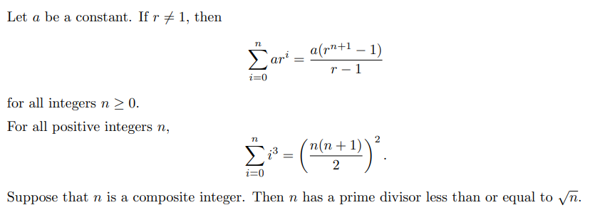 Solved Let a be a constant. If r #1, then а n2 ari arn+1 - | Chegg.com